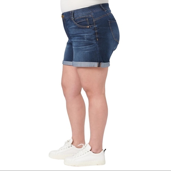 NEW DEMOCRACY cuffed Jean Shorts Size 24W - Picture 3 of 9